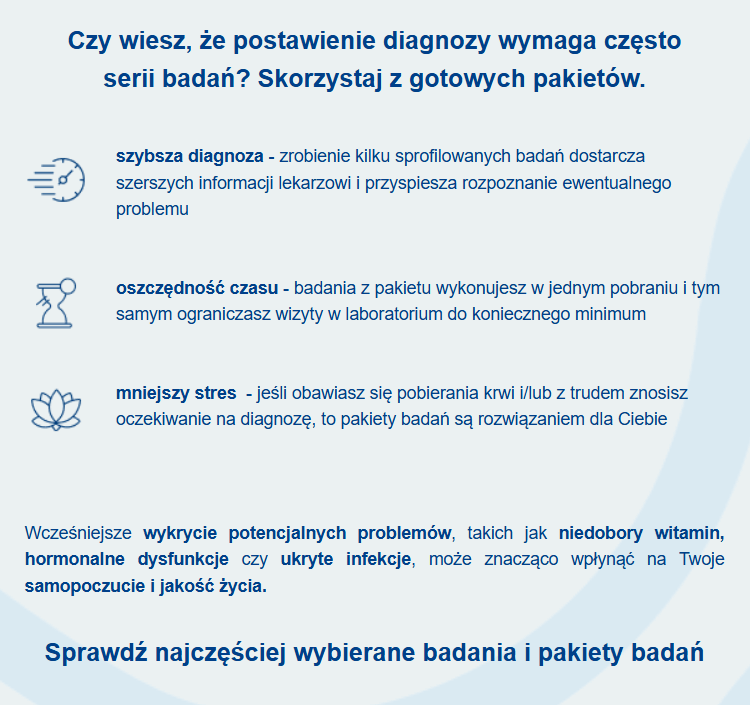 -25%na WSZYSTKIE BADANIA I PAKIETY BADAŃ