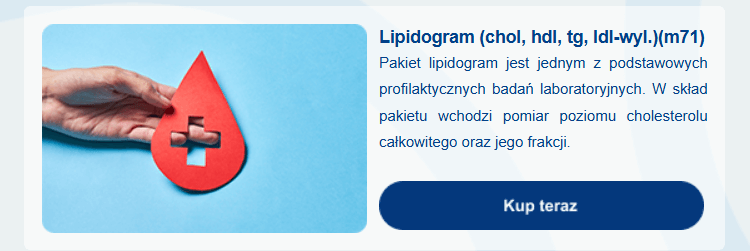 Pakiet lipidogram extra Kup teraz