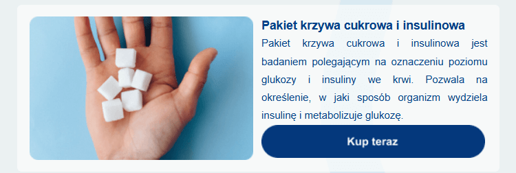 Pakiet krzywa cukrowa i insulinowa Kup teraz