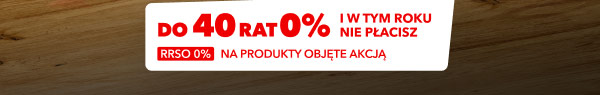Do 40 rat 0% i w tym roku nie płacisz. RRSO 0% na produkty objęte akcją.