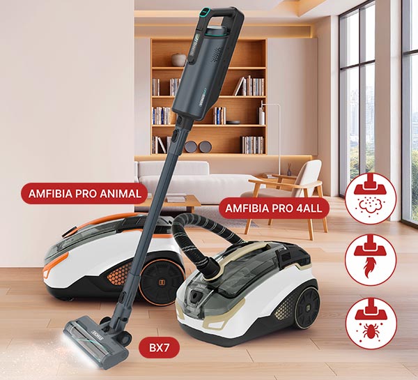 Odkurzacze Thomas AMFIBIA PRO ANIMAL, AMFIBIA PRO 4ALL i BX7.