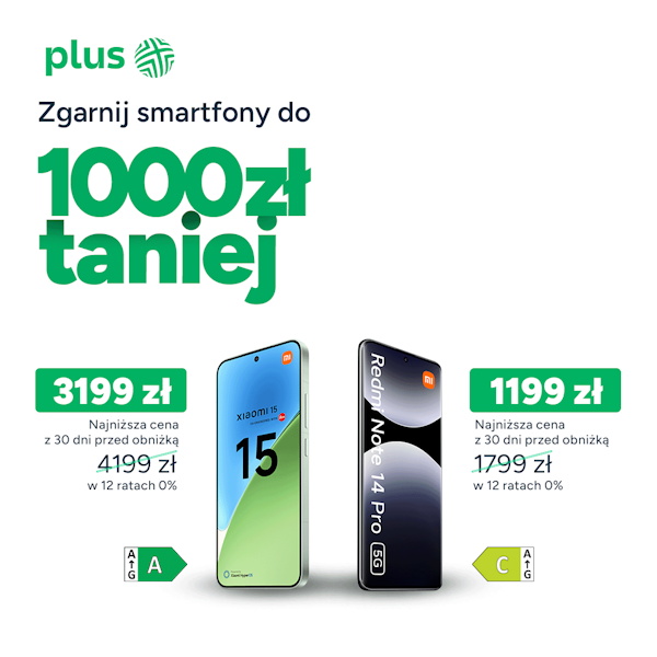  Zgarnij smartfon nawet 1000 zł taniej!