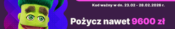 Pożycz nawet 9600 zł RRSO 299,10%