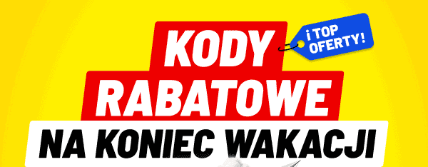 Kody rabatowe i top oferty na koniec wakacji.