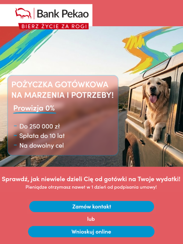Gotówka na marzenia i potrzeby