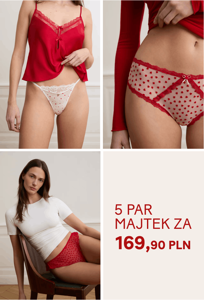 5 par majtek za 169,90 PLN