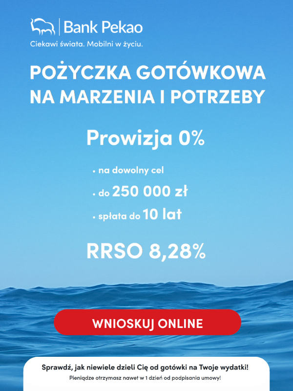 Gotówka na marzenia i potrzeby
