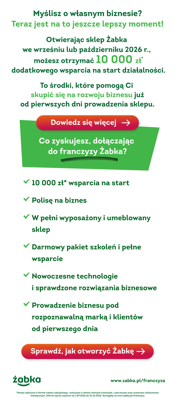 #DobrzeMieć Żabkę! Sprawdź, jak otworzyć sklep franczyzowy