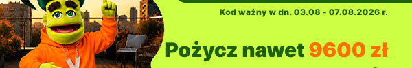 Pożycz nawet 9600 zł RRSO 297,33%