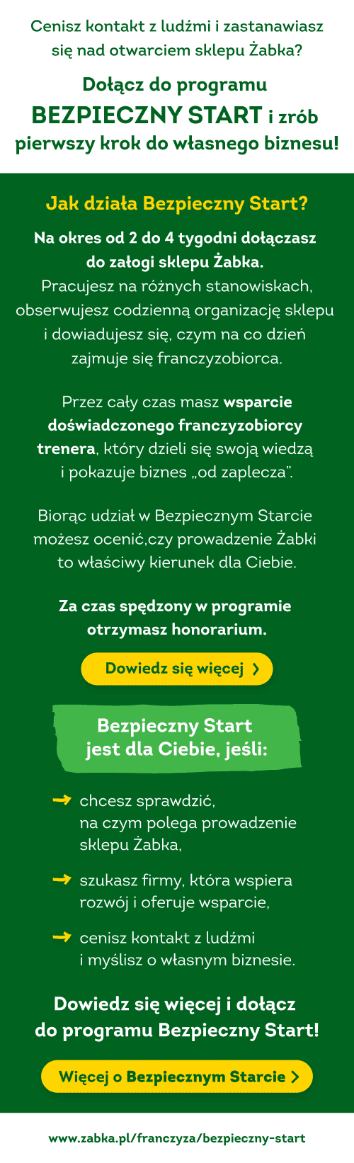 Sprawdź jak otworzyć swoją Żabkę