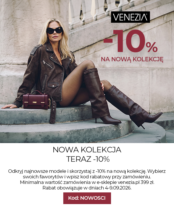 Nowa kolekcja teraz -10% taniej z kodem NOWOSCI